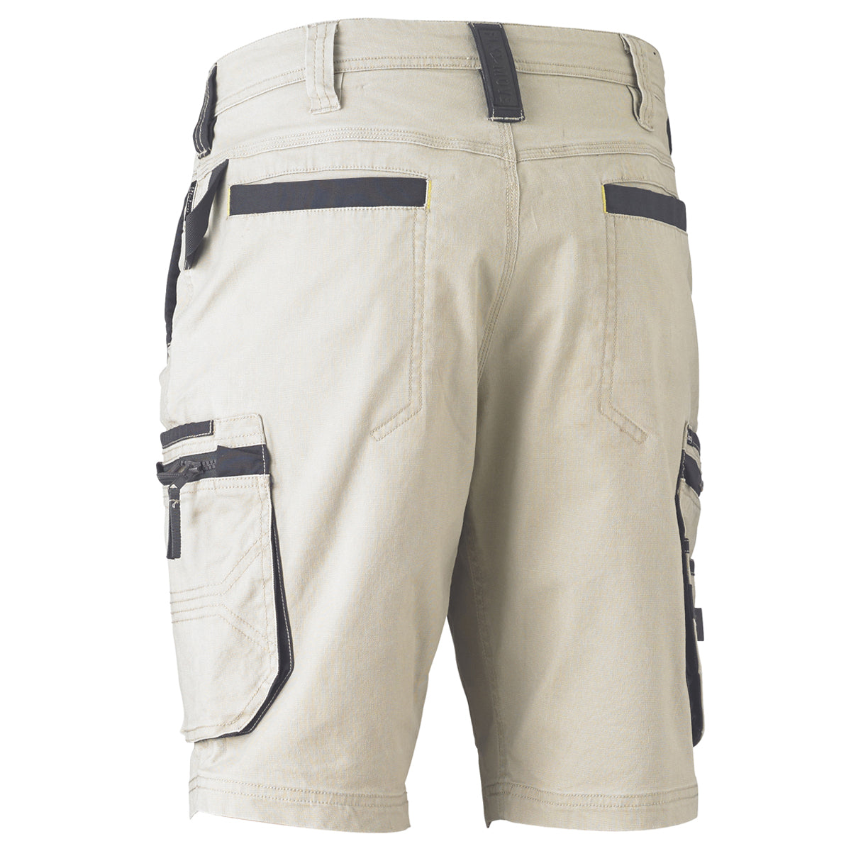 Bisley - Flex & Move Stretch Utility Zip Cargo Short (Stone)