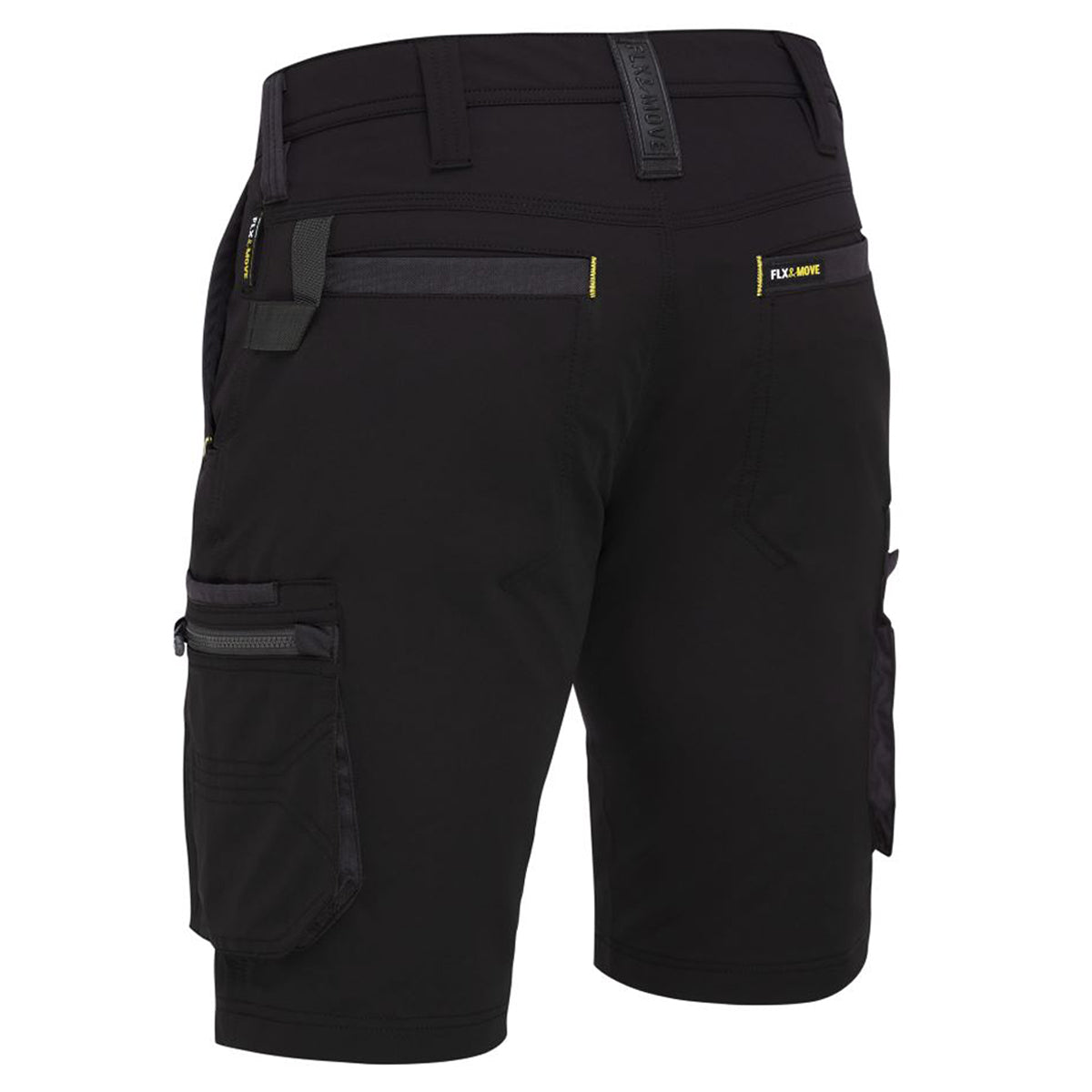 Bisley - Flx & Move 4-Way Stretch Zip Cargo Short (Black)