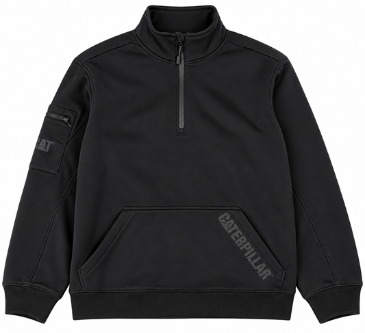 CAT - Impact Quarter Zip Sweatshirt (Black)