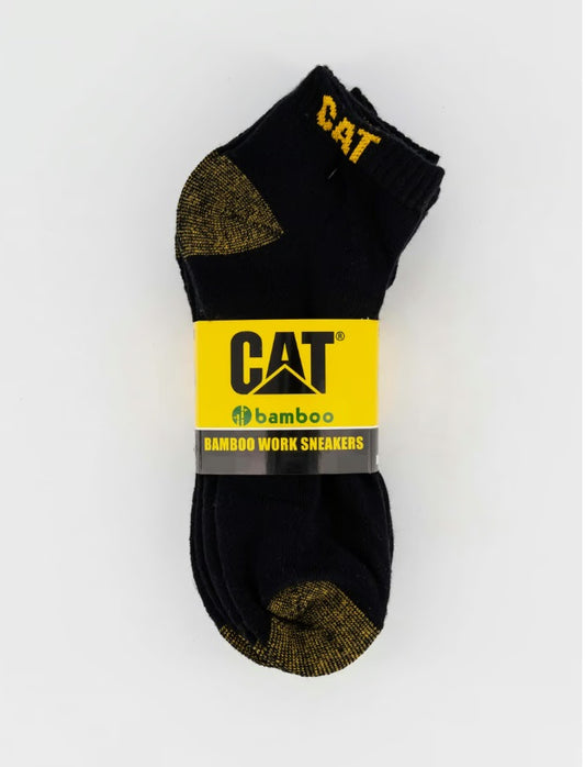 CAT - Bamboo Ankle Sock 5 Pack (Black)