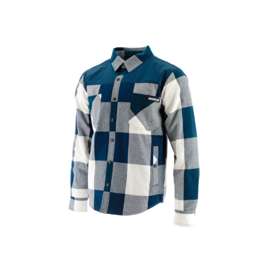 CAT - Buffalo Check Insulated Shirt Jacket (Dark Marine)