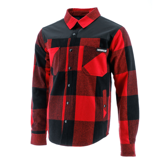 CAT - Buffalo Check Insulated Shirt Jacket (Black/Red Hot Plaid)