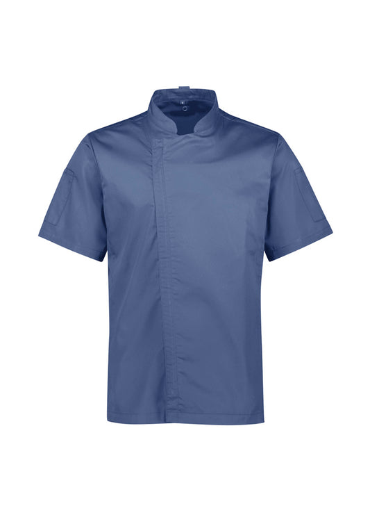 Biz Collection - Mens Alfresco Short Sleeve Chef Jacket (Grey Smoke)