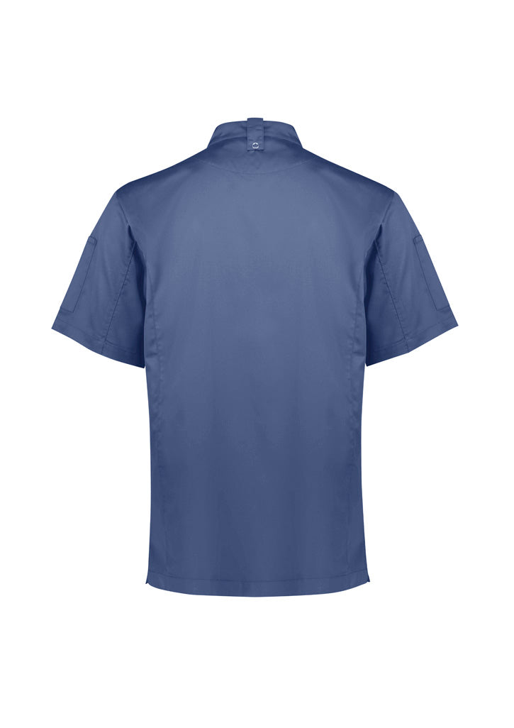 Biz Collection - Mens Alfresco Short Sleeve Chef Jacket (Grey Smoke)