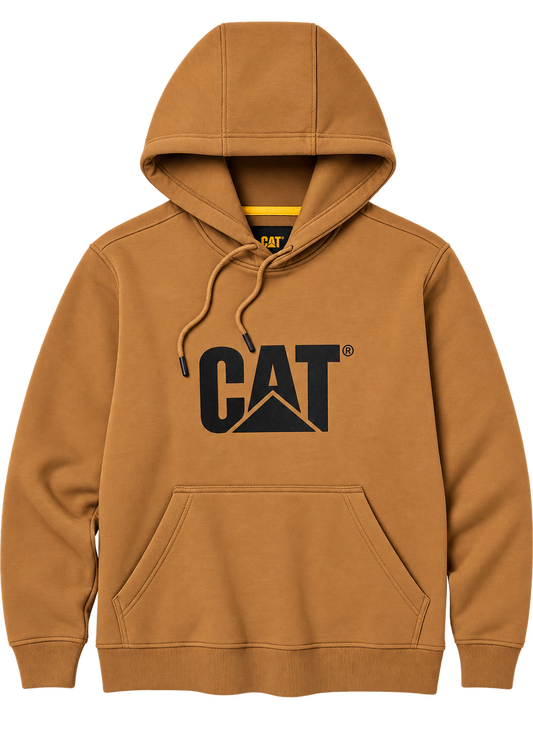 CAT - TM Pullover Hooded Sweatshirt (Bronze Heather)