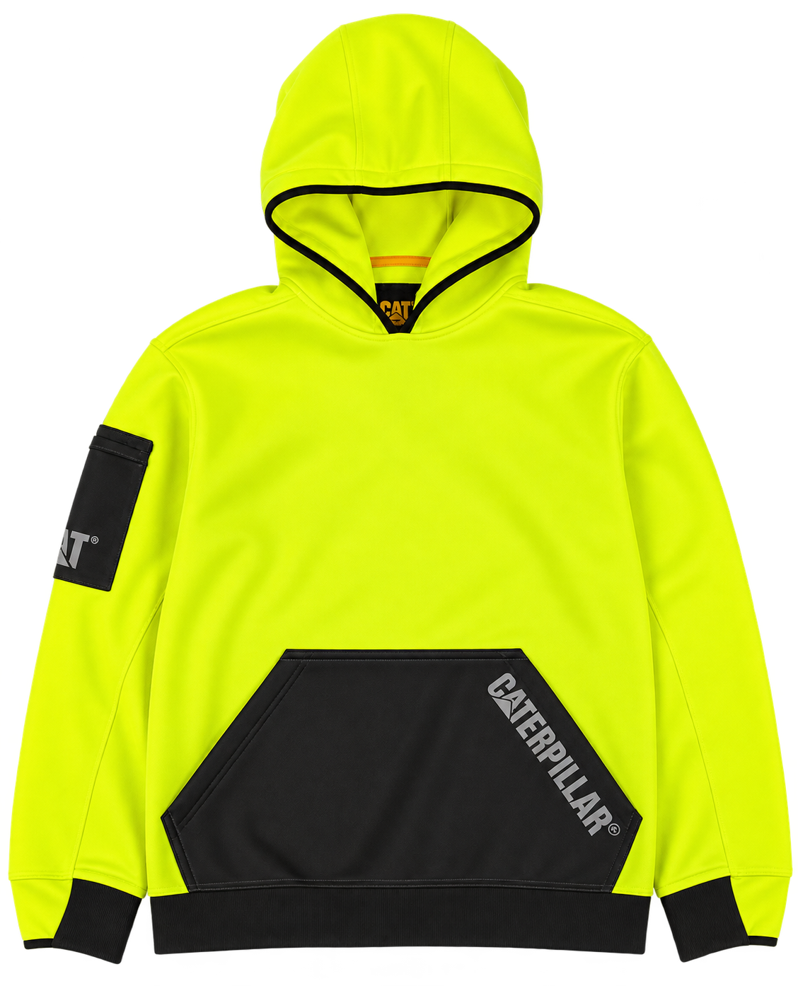 CAT - Impact Hooded Sweatshirt (Hi Vis Yellow)