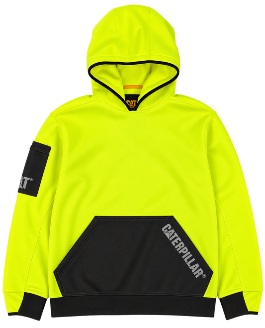 CAT - Impact Hooded Sweatshirt (Hi Vis Yellow)