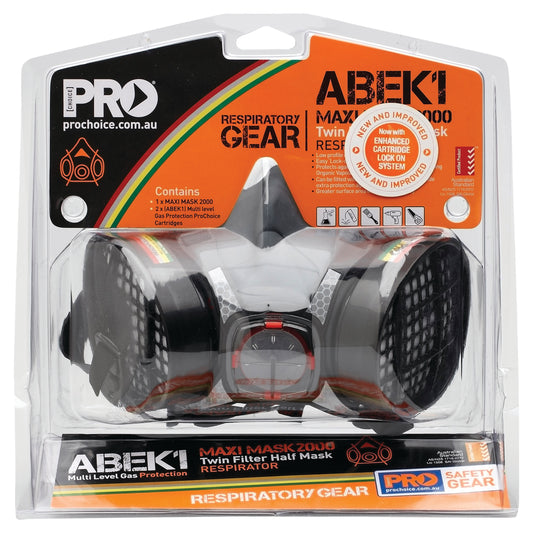 Pro Choice - Assembled Half Mask With ABEK1 Cartridges Kit