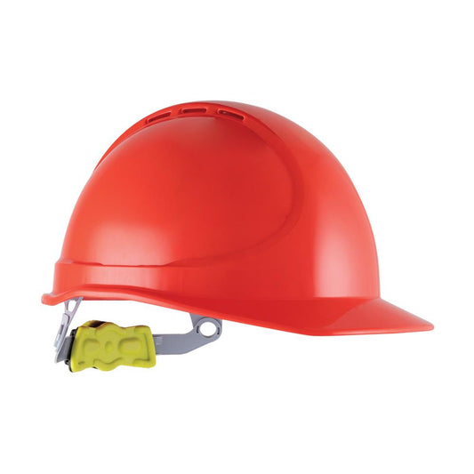 Force 360 - GTE1 Essential Type 1 ABS Vented Hard Hat With Ratchet Harness (Red)