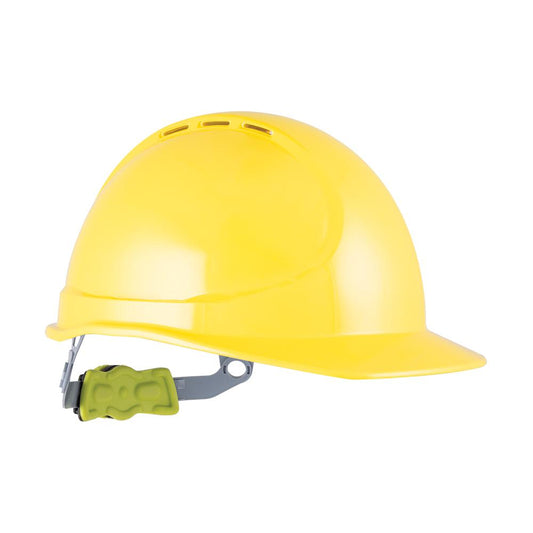 Force 360 - GTE1 Essential Type 1 ABS Vented Hard Hat With Ratchet Harness (Yellow)