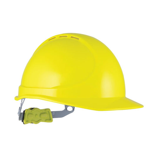 Force 360 - GTE1 Essential Type 1 ABS Vented Hard Hat With Ratchet Harness (Fluoro Yellow)