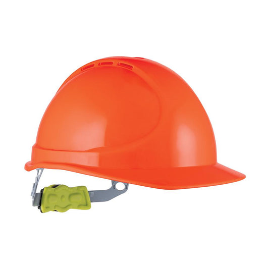 Force 360 - GTE1 Essential Type 1 ABS Vented Hard Hat With Ratchet Harness (Fluoro Orange)