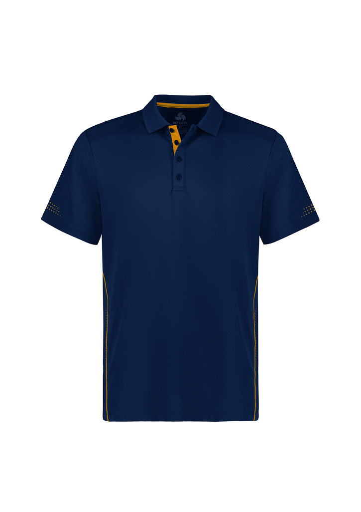 Biz Collection - Mens Balance Short Sleeve Polo (Navy/Gold)