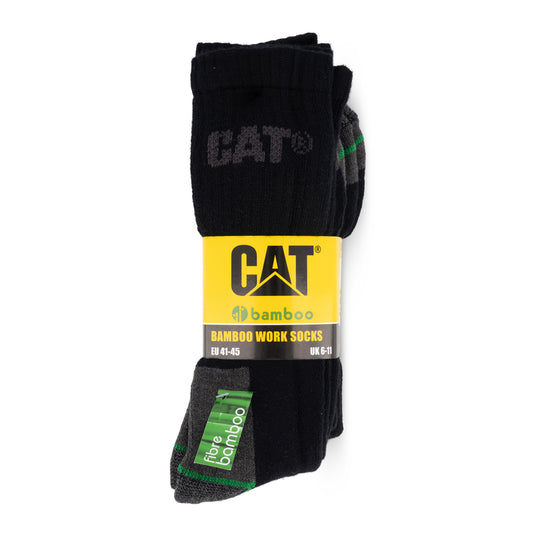 CAT - Bamboo Work Socks (Black)