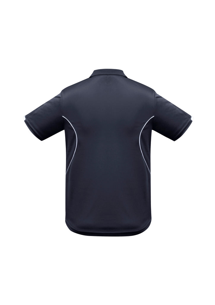 Biz Collection - Mens Razor Polo (Navy/White)
