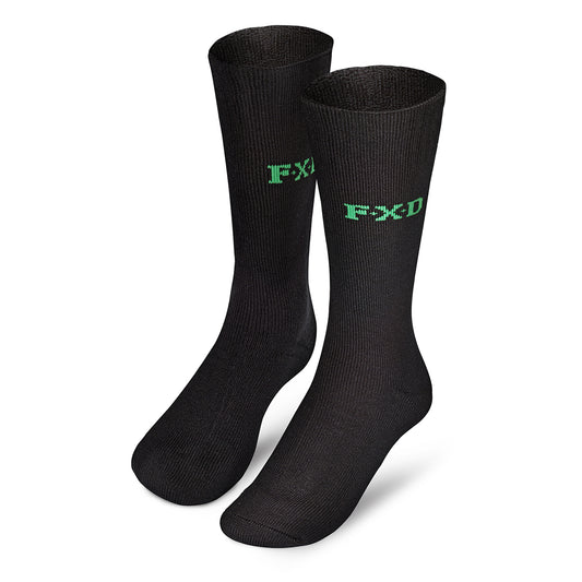 FXD - SK5 2 Pack Bamboo Work Socks (Black)