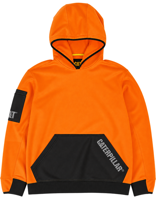 CAT - Impact Hooded Sweatshirt (Hi Vis Orange)