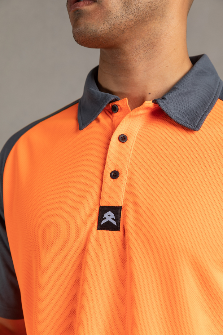 Anthem - Hi Flow Performance Polo (Hi Vis Orange)
