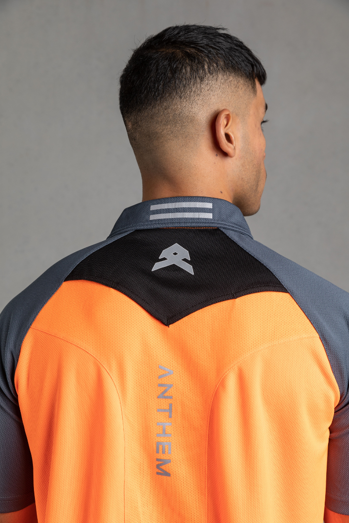Anthem - Hi Flow Performance Polo (Hi Vis Orange)