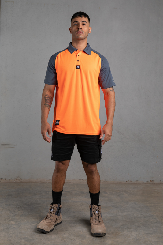 Anthem - Hi Flow Performance Polo (Hi Vis Orange)