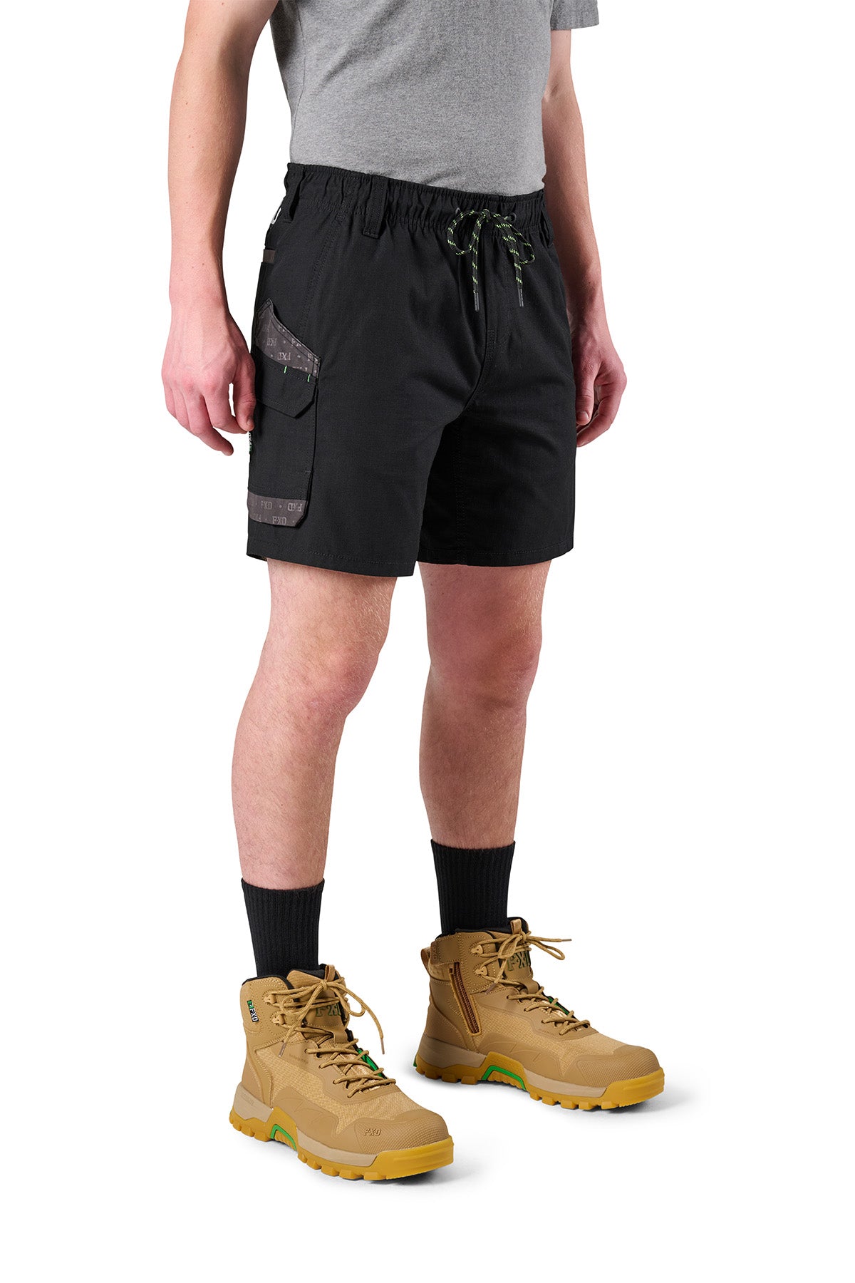 FXD - WS7 Elastic Waist Utility Short (Black)