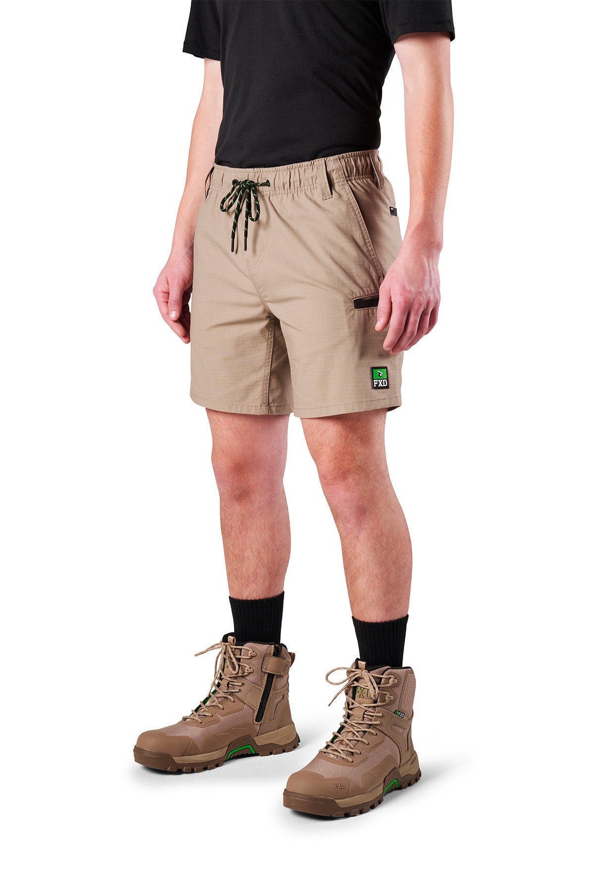 FXD - WS7 Elastic Waist Utility Short (Khaki)