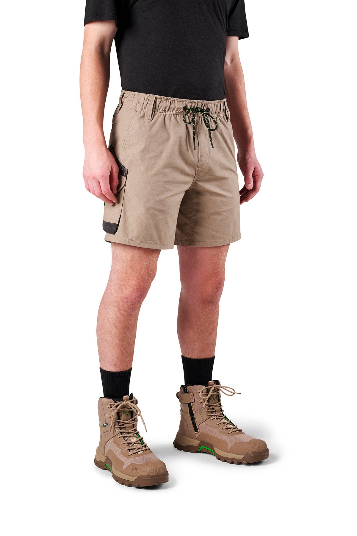 FXD - WS7 Elastic Waist Utility Short (Khaki)