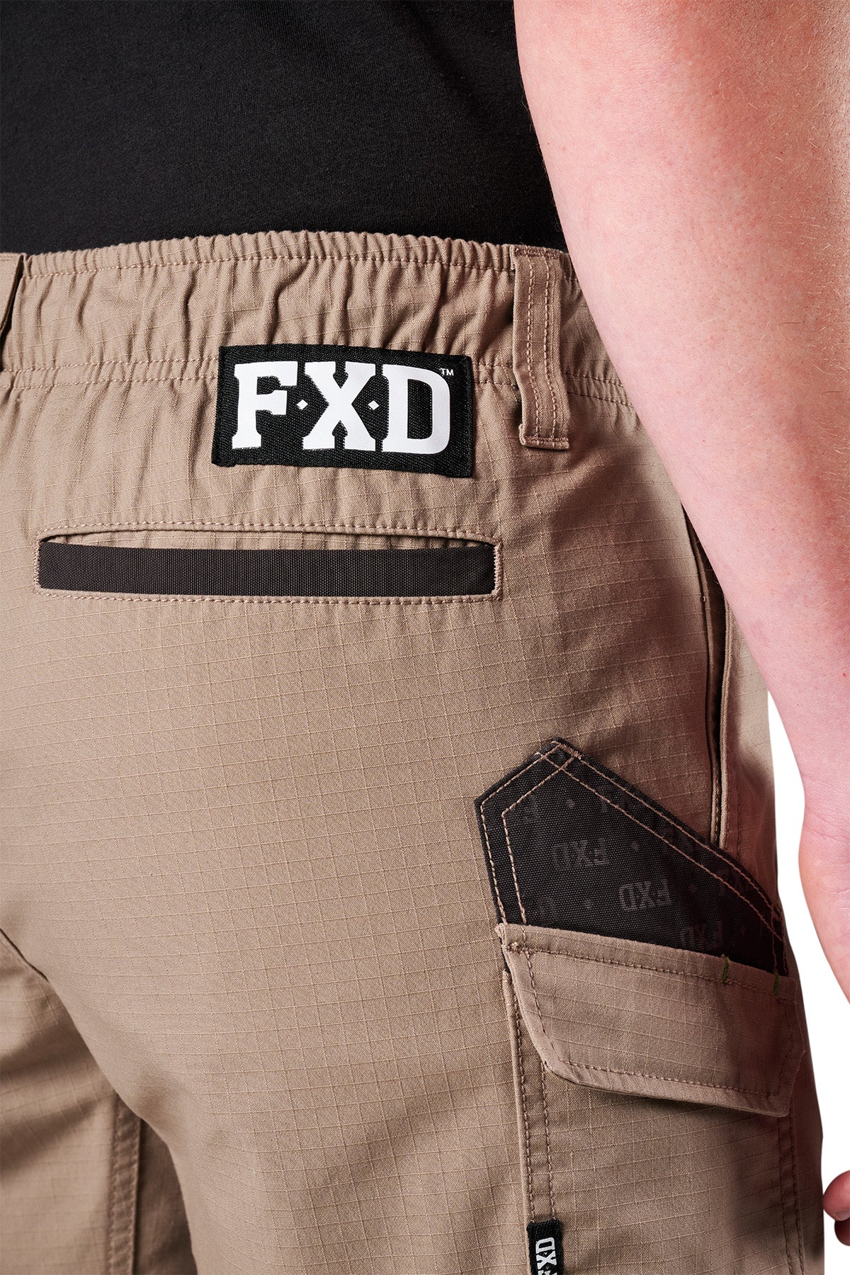 FXD - WS7 Elastic Waist Utility Short (Khaki)