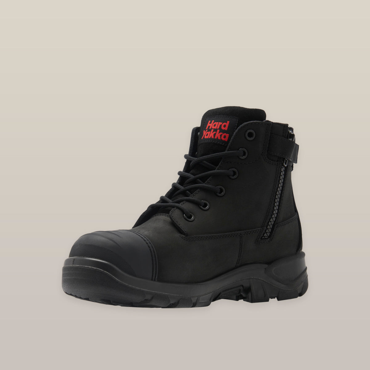 Hard Yakka - Toughmaxx 6Z Zip Sided Safety Boot (Black)