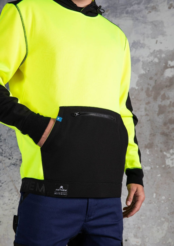 Anthem - Hi Vis Tech Hooded Sweatshirt (Hi Vis Yellow)