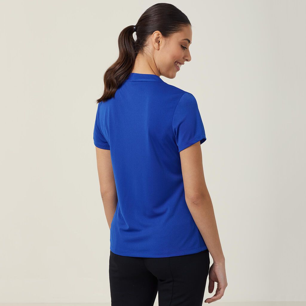 NNT - Matt Jersey Twist Neck Top (Cobalt)