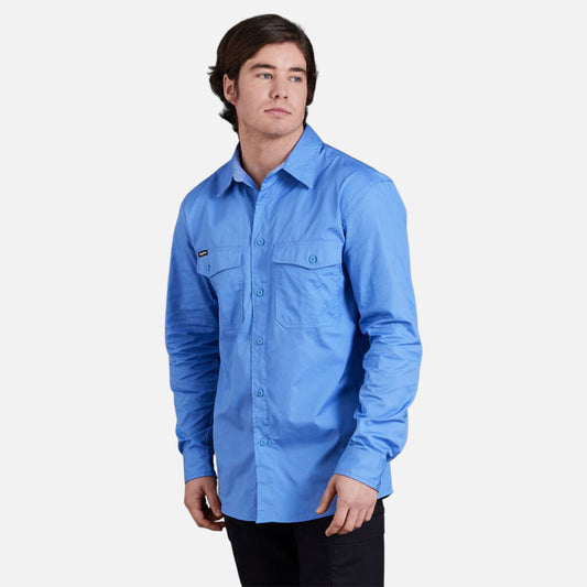 King Gee - Workcool 2 Lightweight Long Sleeve Shirt (Sky)