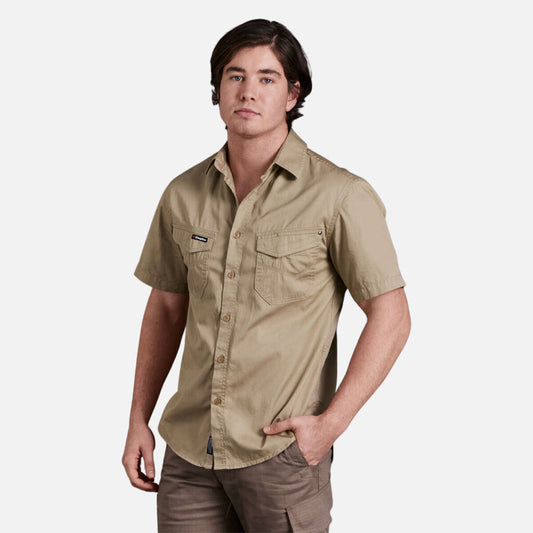 King Gee - Workcool 2 Lightweight Short Sleeve Shirt (Khaki)