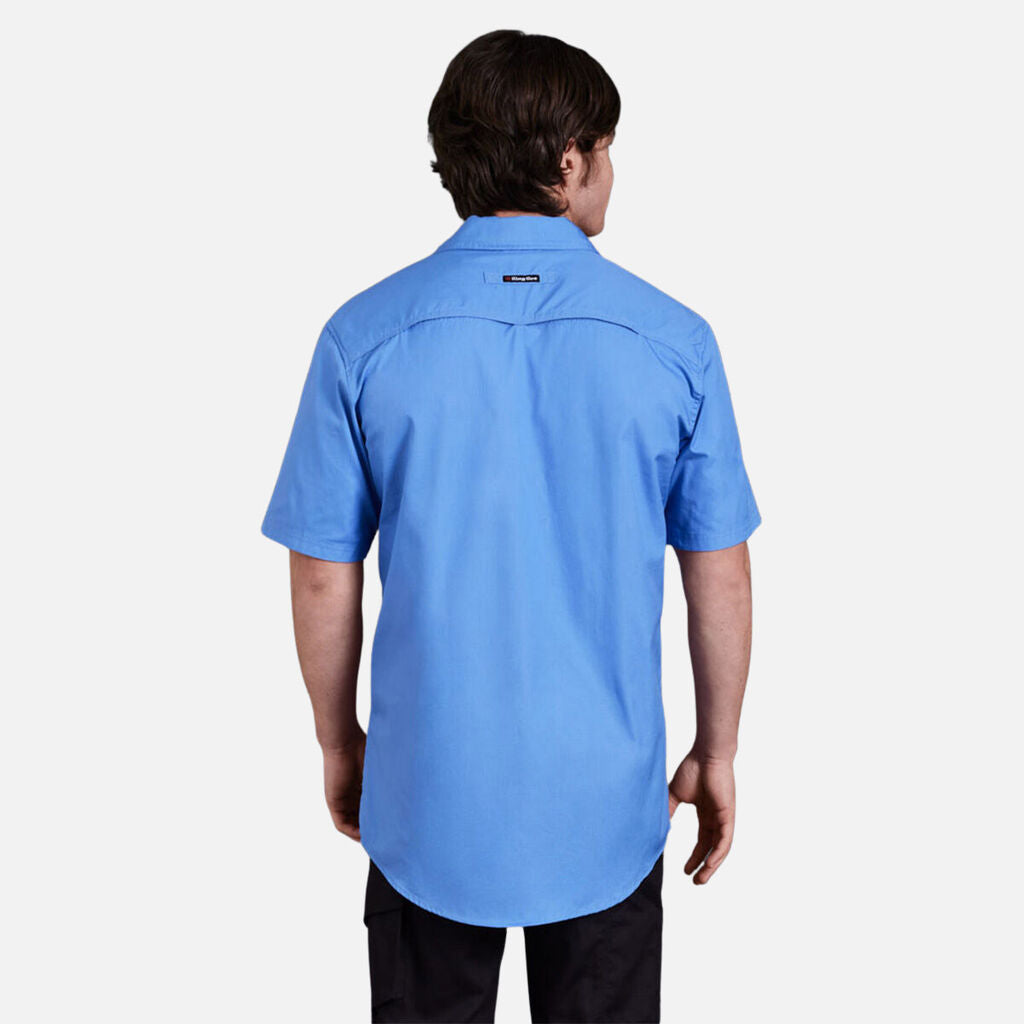 King Gee - Workcool 2 Lightweight Short Sleeve Shirt (Sky)
