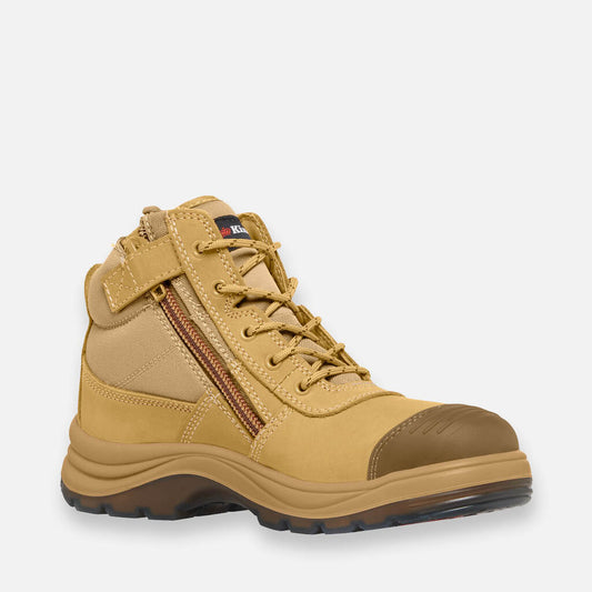 King Gee - Tradie Zip Safety Work Boot (Wheat)