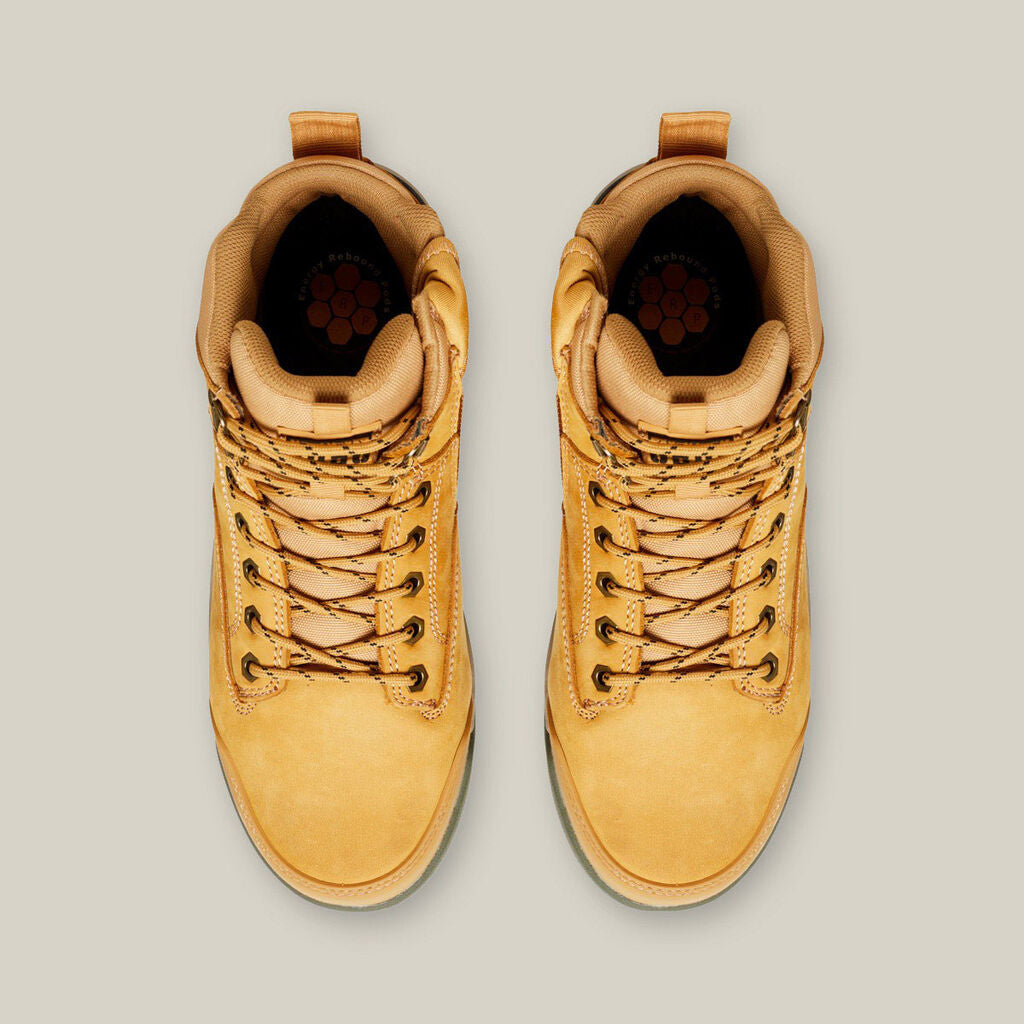 Hard Yakka - 3056 Lace Up & Side Zip ST Safety Boot (Wheat)