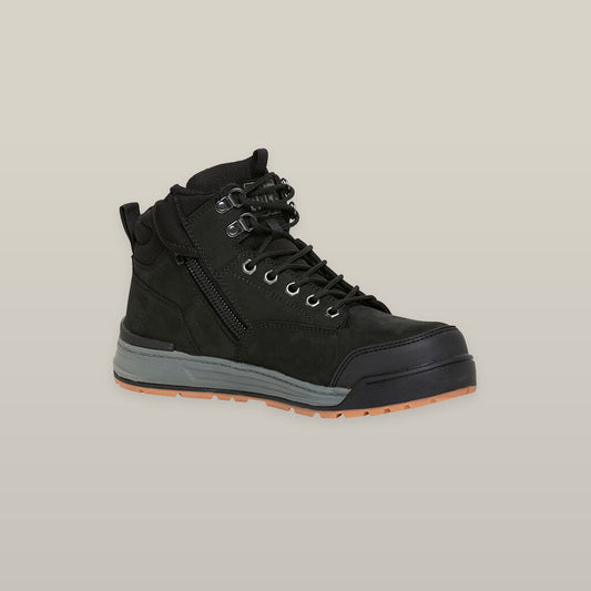 Hard Yakka - 3056 Lace Up & Side Zip ST Safety Boot (Black)