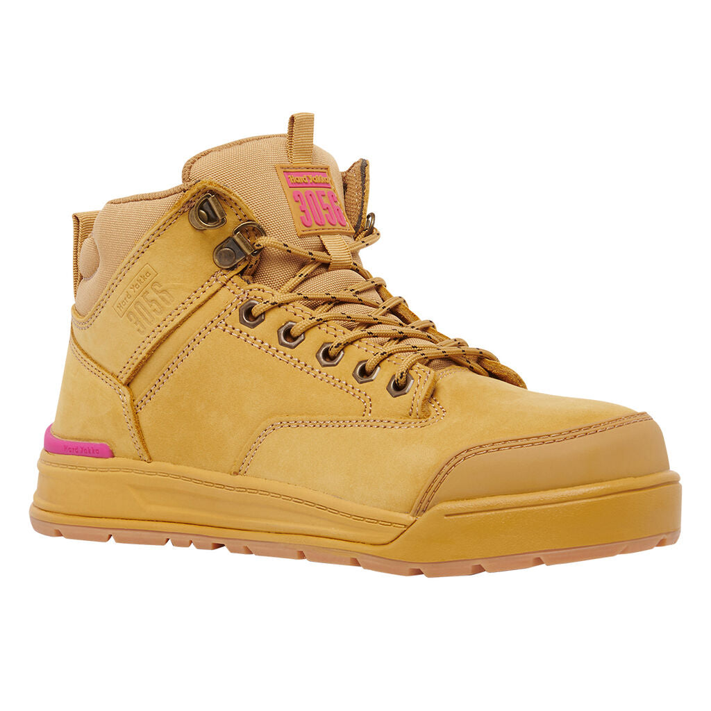 Hard Yakka - 3056 Womens Lace Up Side Zip (Wheat)